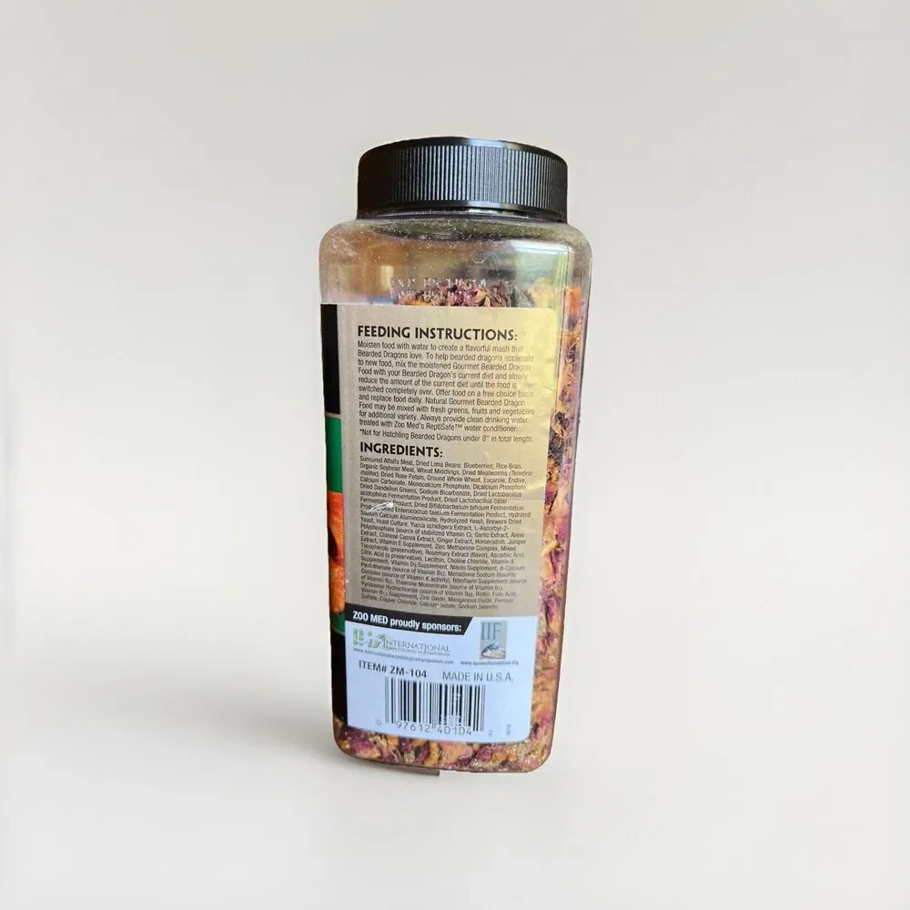Zoo Med Gourmet Bearded Dragon Food - 15 oz Mealworms
